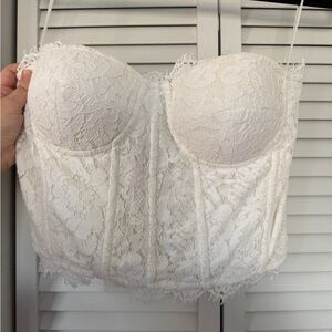 Generation Love White Lace Bustier